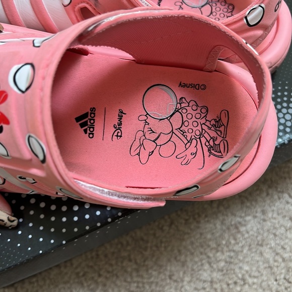 Water sandals, Crocs & Addidas, Mini Mouse, Disney sandals, size 1, pink sandals - Picture 7 of 10